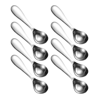 8PCS Stainless Steel Ice Cream Ball Spoon Set for Melon Sorbet Pudding