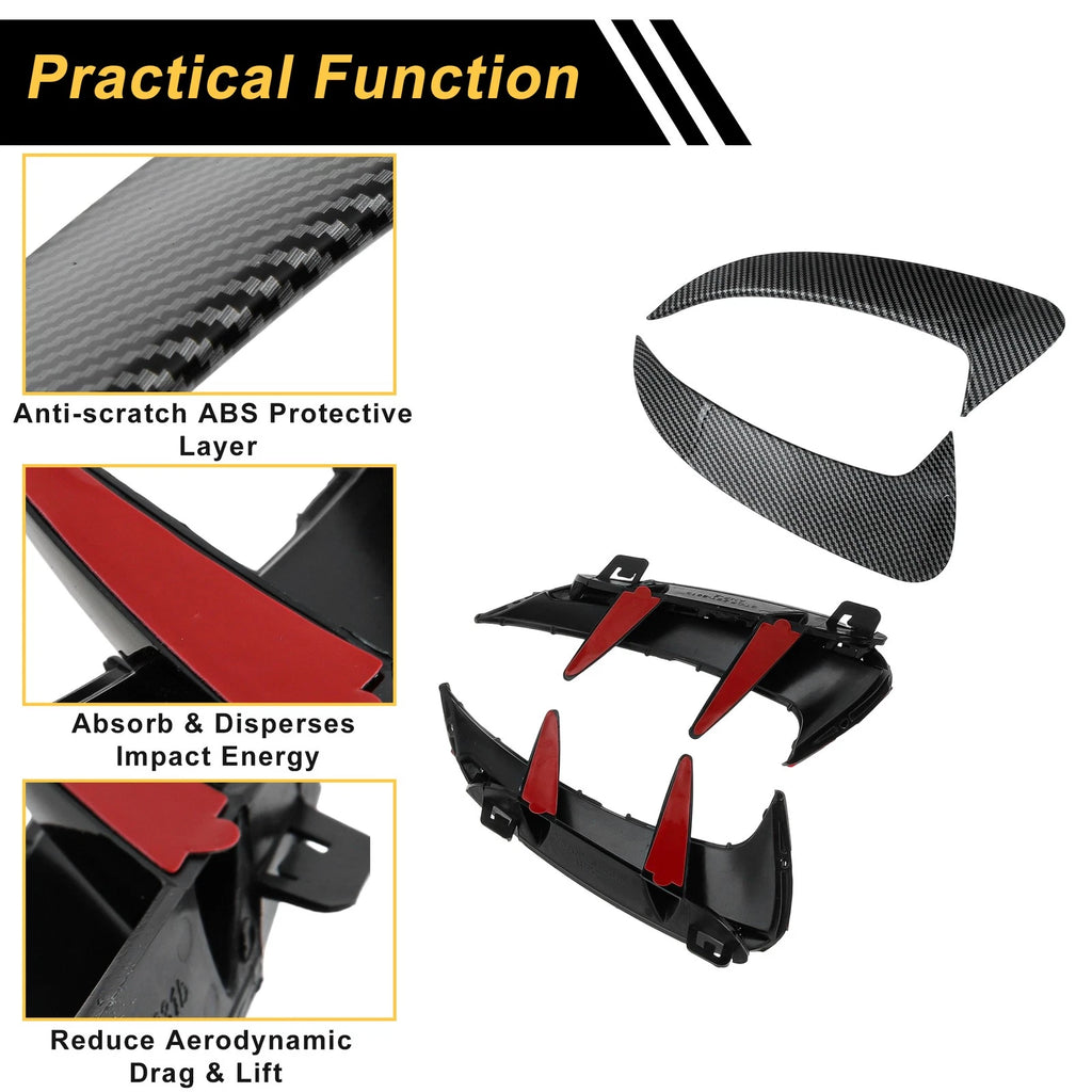 Rear Bumper Spoiler Pair Replacement for Mercedes-Benz CLA W177 (2019–2025)