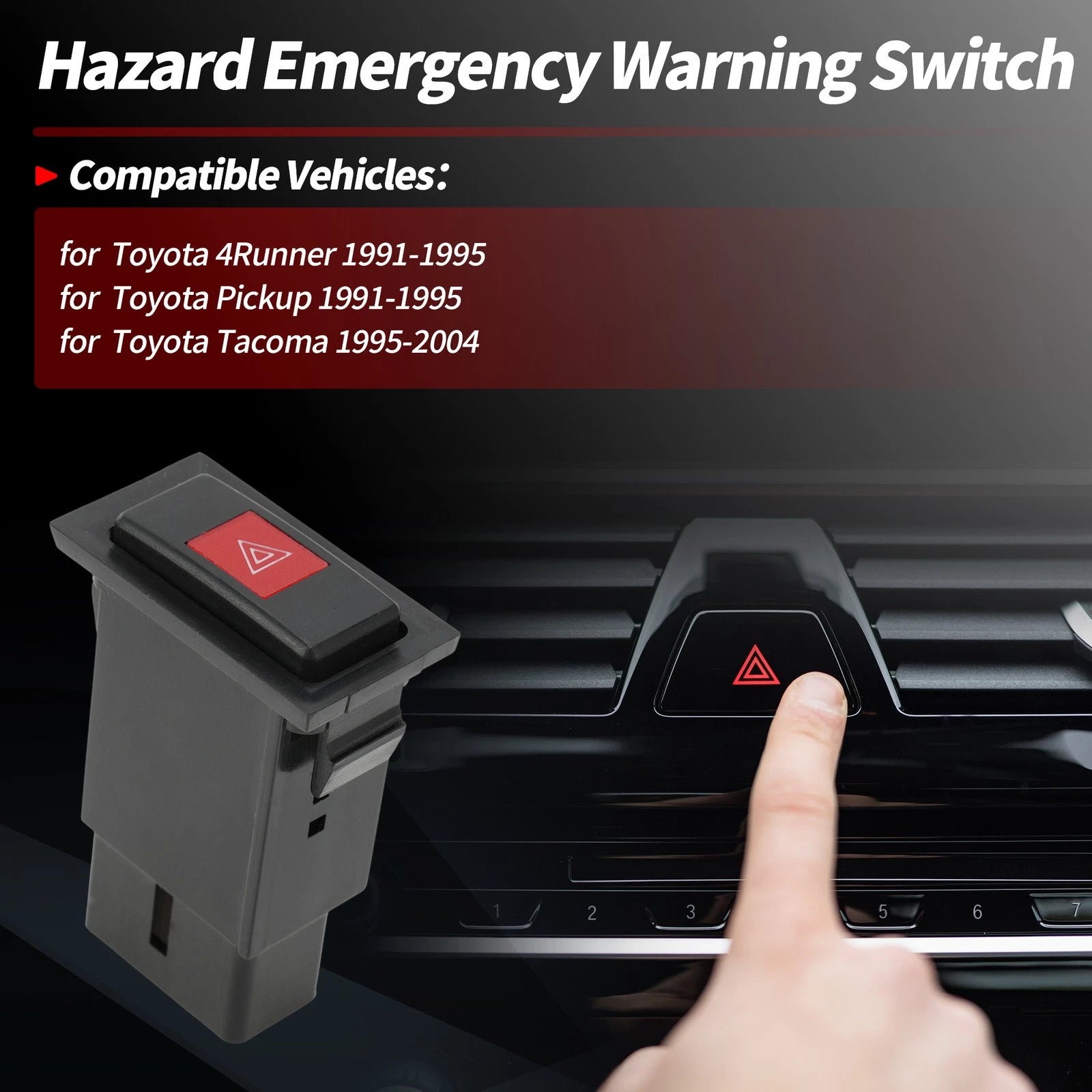 Hazard Warning Flasher Switch for No. 8433289110