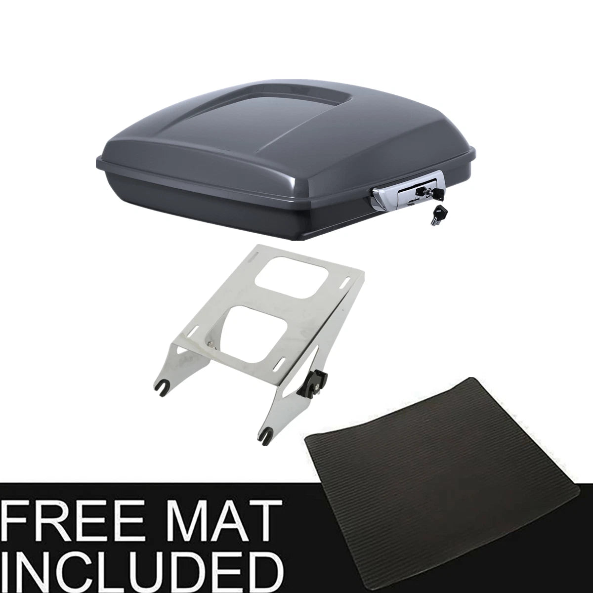 Razor Trunk Mount Rack for Harley Electra Road Glide (2014–2026) Gunship Gray