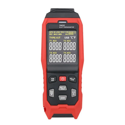 4-Channel Digital Thermometer for Safety (Customizable Alarm Limits)