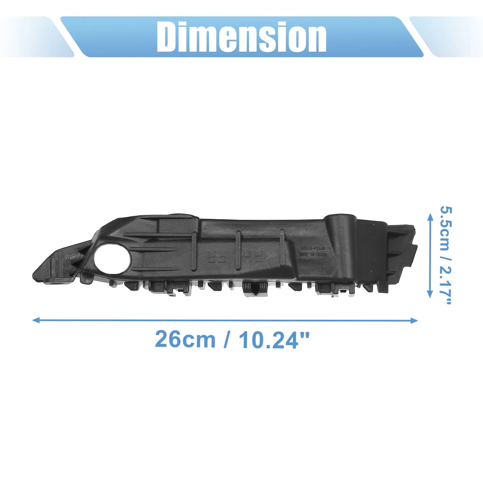 Front Bumper Mounting Support Bracket Pair for Hyundai Elantra (2011–2018)