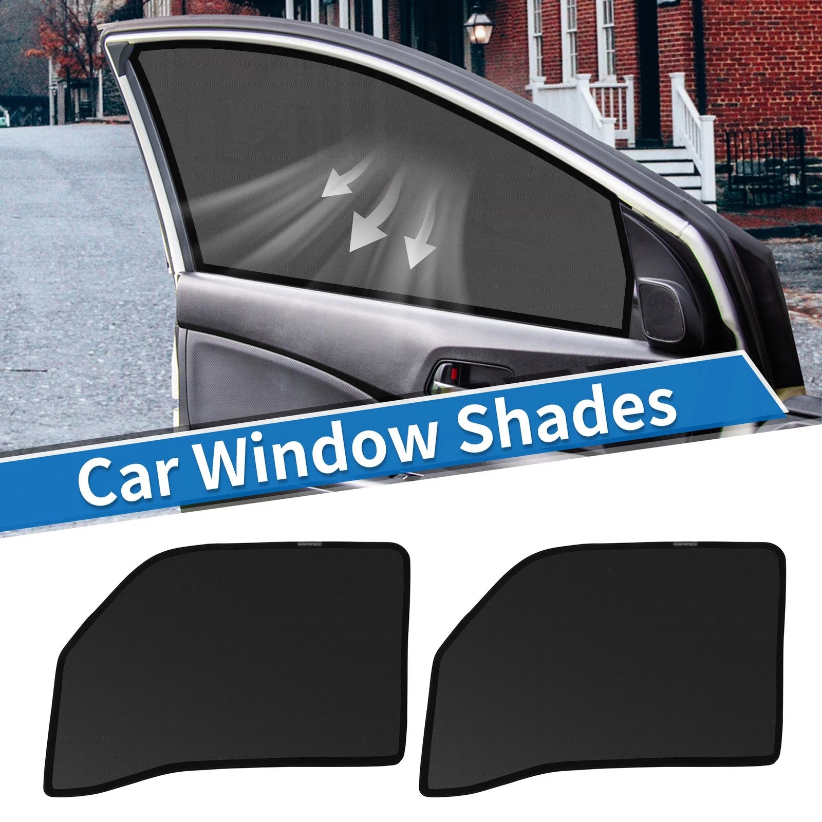 Car Window Cover for Suzuki Every DA17V (2015–2023) Net Black
