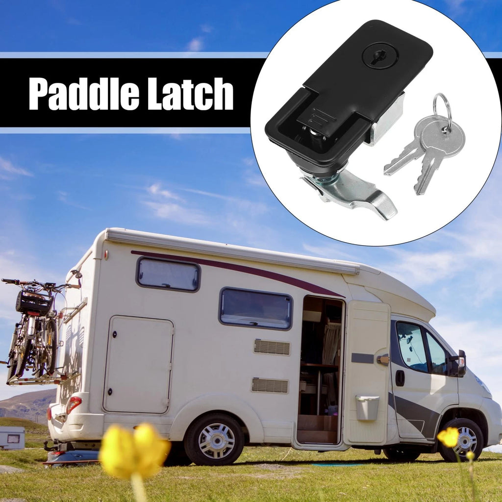 Paddle Latch Compression Lock Set with Keys for Tool Box Truck RV Trailer
