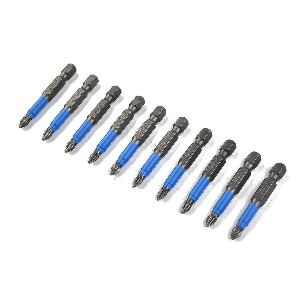 10pcs Magnetic Hex Screwdriver Bit Set for (PH1/PH2/PH3/PZ1/PZ2/PZ3)