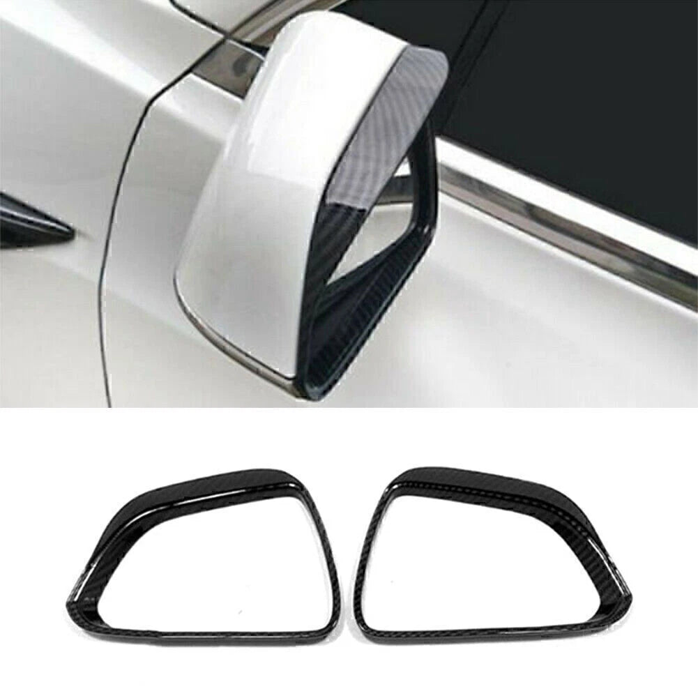 Carbon Fiber Rearview Mirror Eyebrow Cover Trim for Tesla Model 3 (2017–2021)