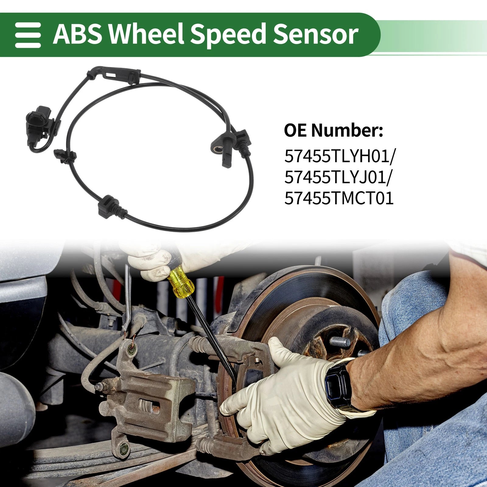 ABS Wheel Speed Sensor Front Left OEM Replacement for Honda CR-V (2017–2022)