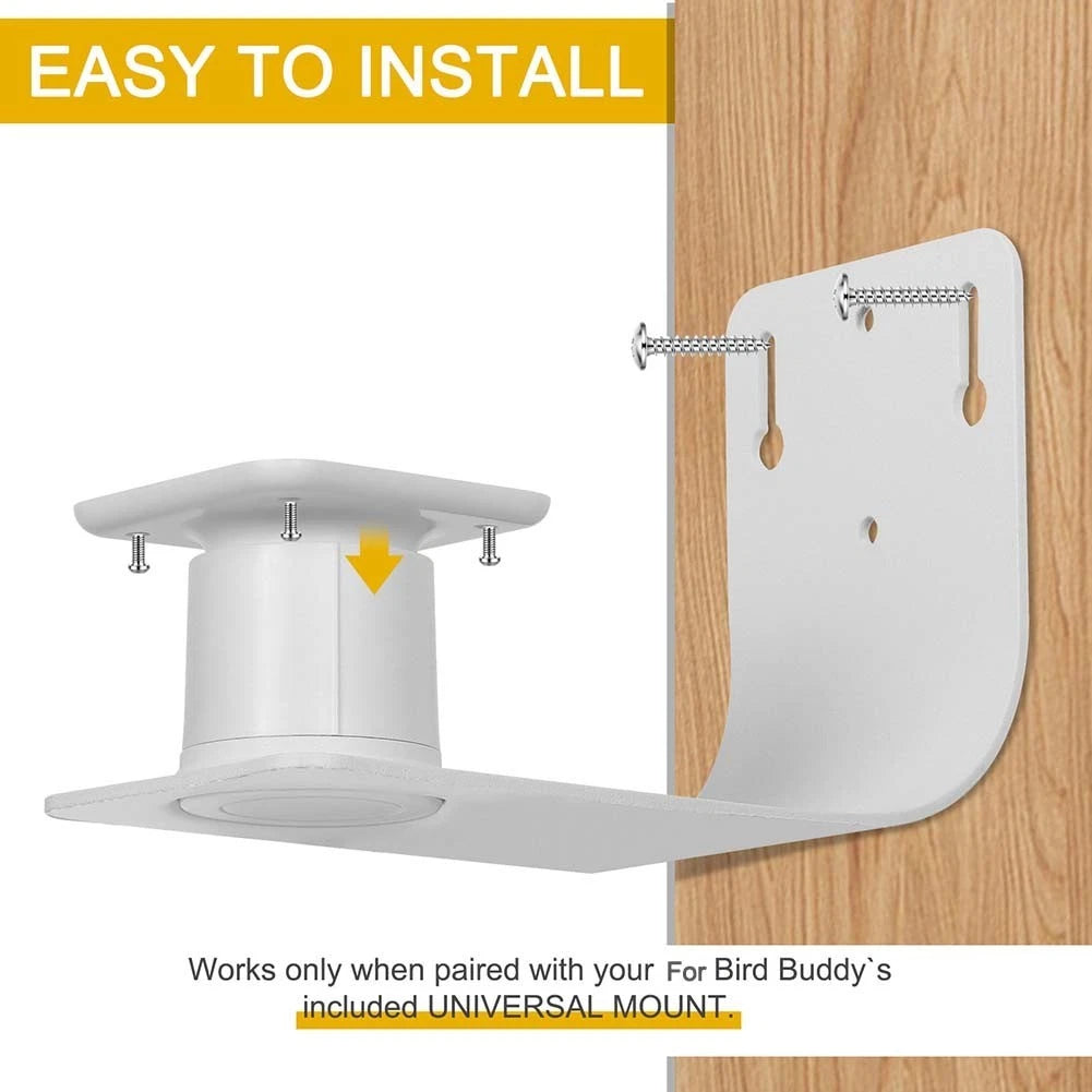 Wall Mount Bracket for Bird Feeder (Complete Kit)