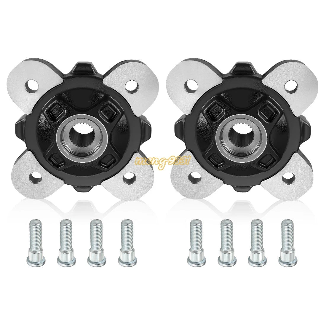 2X Front Wheel Hubs & Studs for Polaris Ranger 900 1000 (2013–2020)