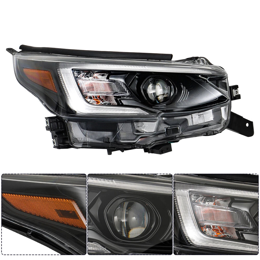 Headlight for Subaru Legacy/Outback (2020) Passenger Right Side LED Black