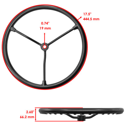 Caltric Steering Wheel Replacement for Massey Ferguson 135 35 50 65 TE20 (1953–1959)