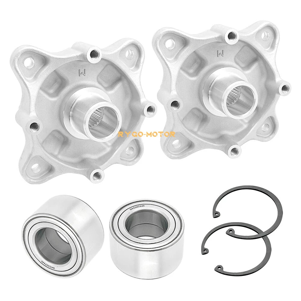 Set of 2 Rear Wheel Hubs & Bearings for Polaris RZR 570 800 RZR 4 800 RZR S 800