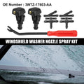 Front Windshield Washer Nozzle Kit 9pc Replacement for Ford F-150 (2004–2014)