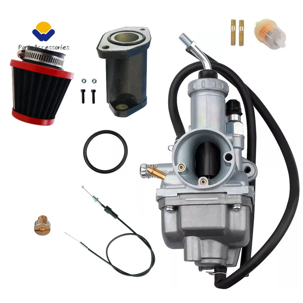 Carburetor, Throttle Cable & Intake Manifold for Yamaha Moto 4 YFM200 (1985–1989)