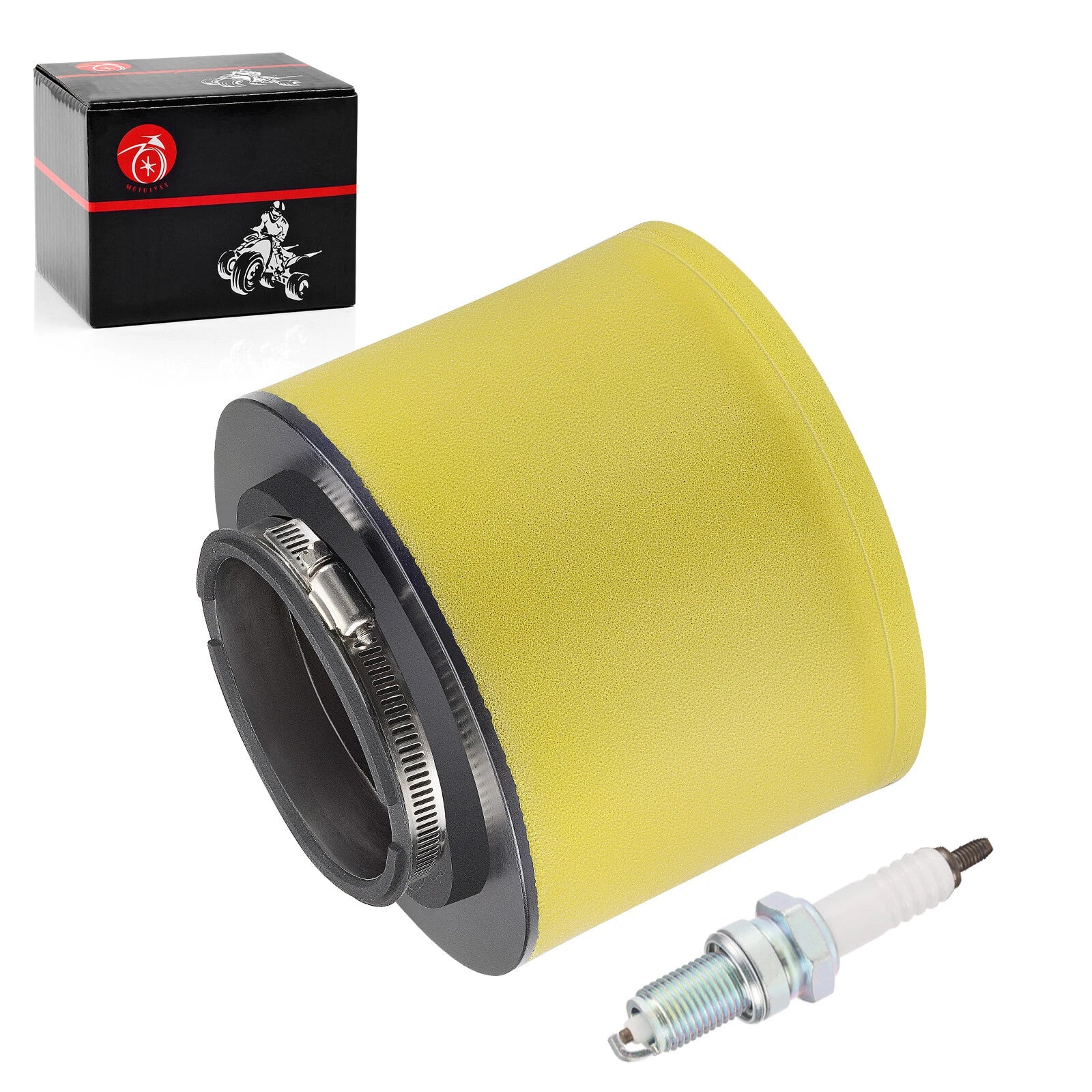 Air Filter Element and Spark Plug for Honda TR200 Fat Cat (1986–1987)