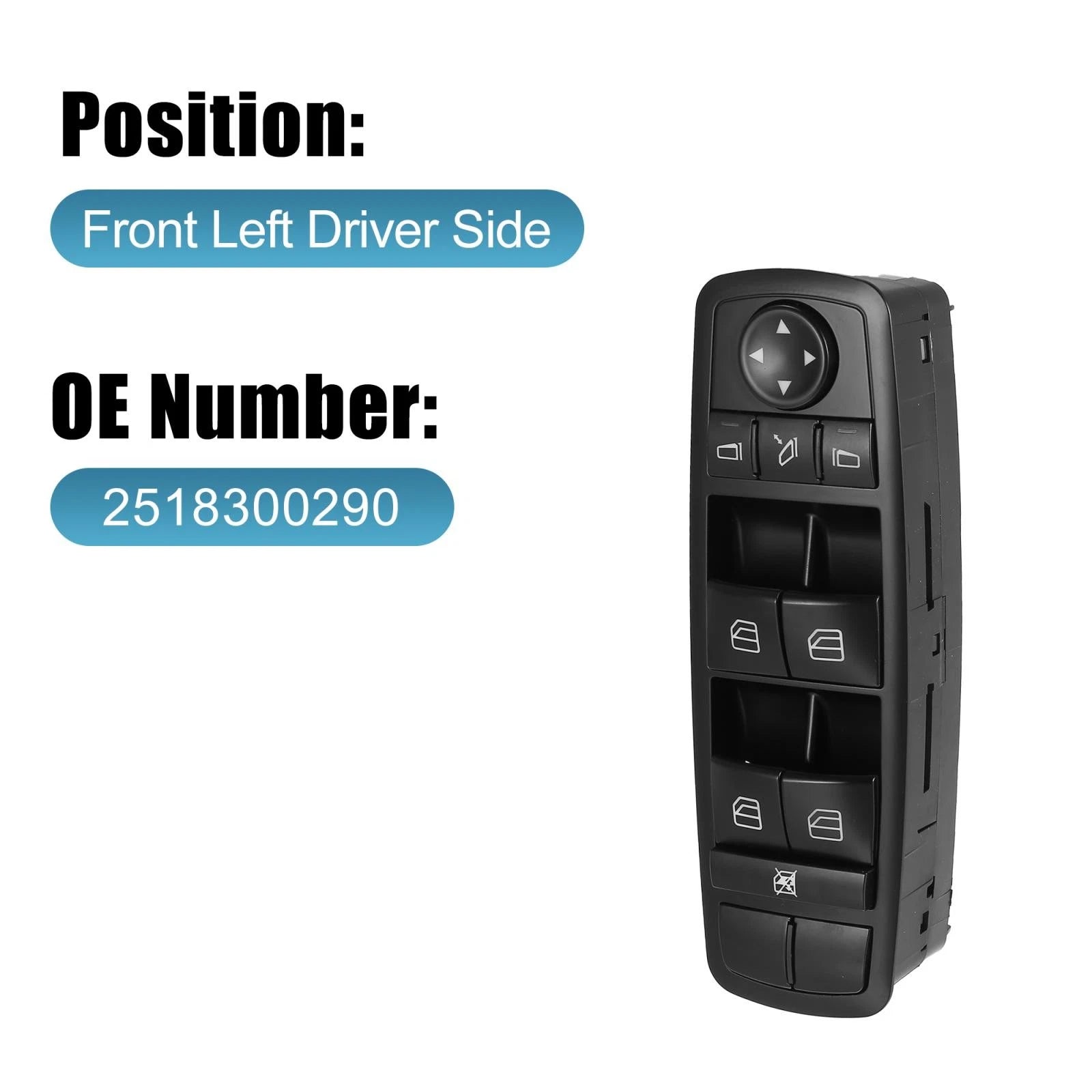Power Window Control Switch Replacement for Mercedes Benz ML350 (2006–2015)