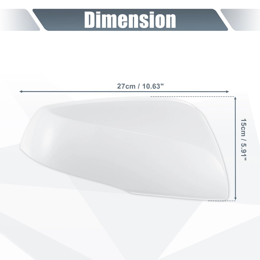 Right Side Mirror Cover Cap Replacement White for Toyota RAV4 (2019–2023)
