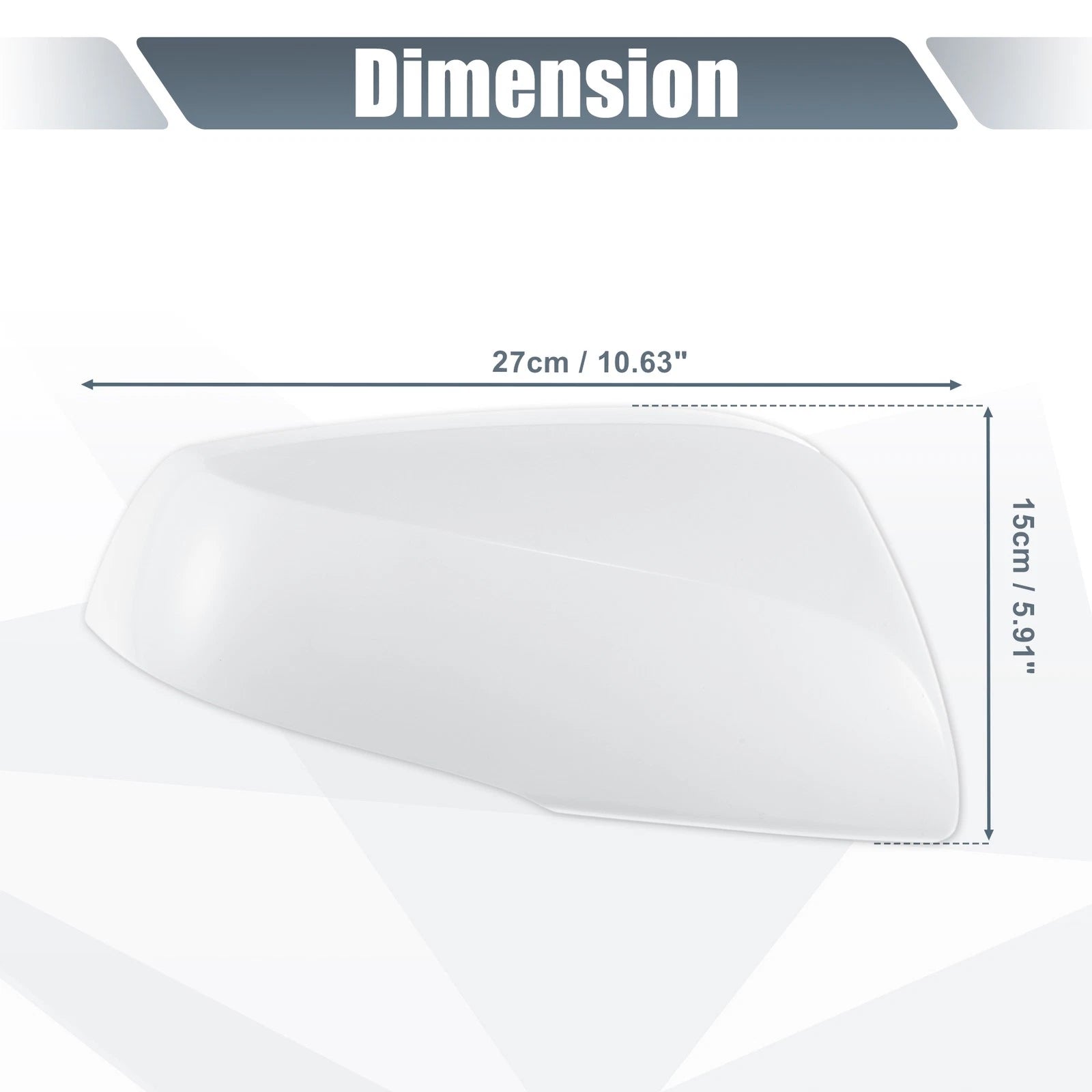 Right Side Mirror Cover Cap Replacement White for Toyota RAV4 (2019–2023)