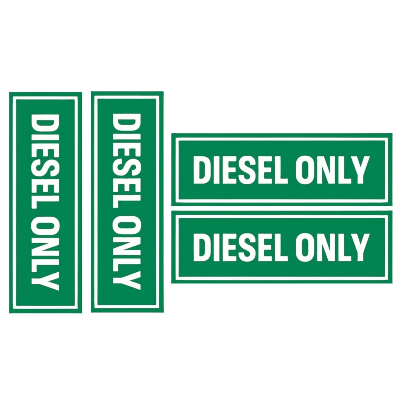 Diesel Only Sticker Decal 4pcs