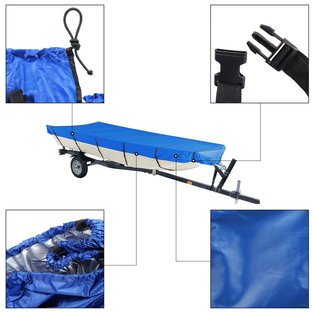Jon Boat Cover 210D for 16ft Jon Boat (75in)