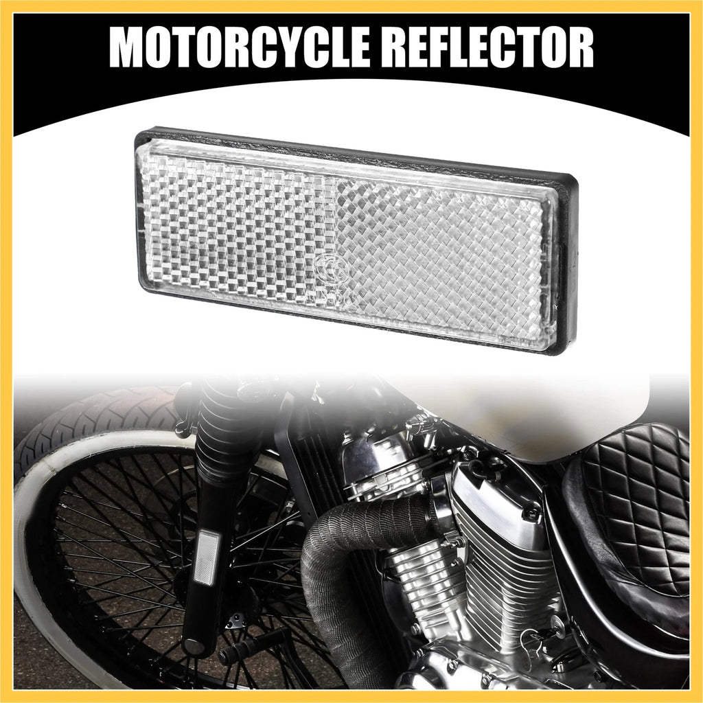 2PCS Universal Rectangle Motorcycle Reflector Light OEM Replacement for Bike