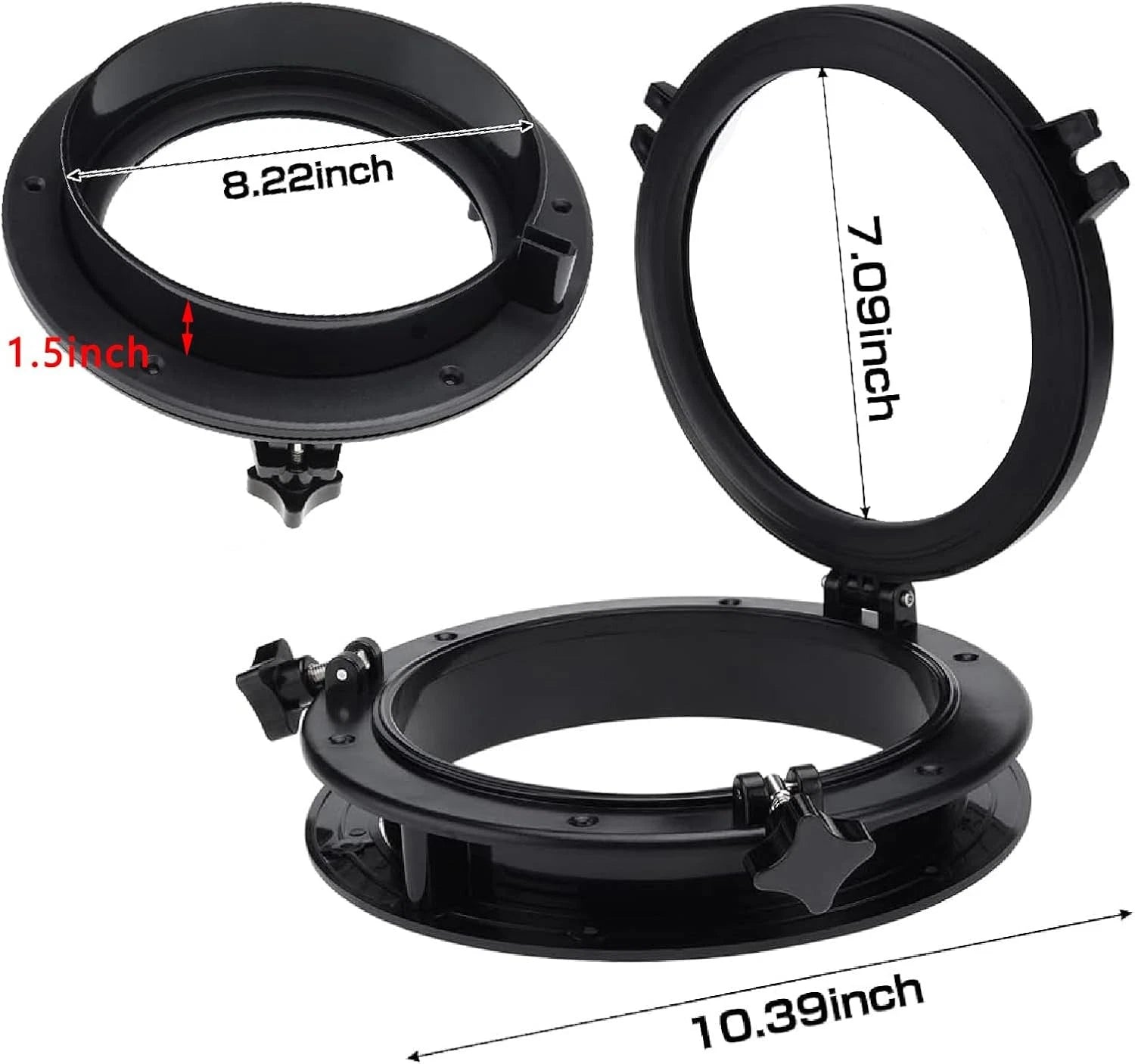 10" Round Opening Portlight Porthole for Boat (Replacement)