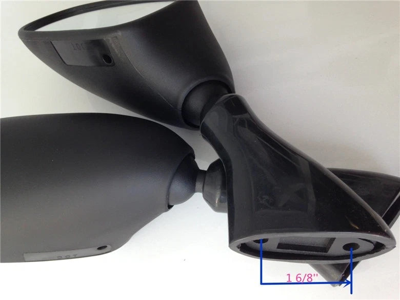 Black Side Racing Mirrors for Suzuki GSX600F Katana (1998–2006)