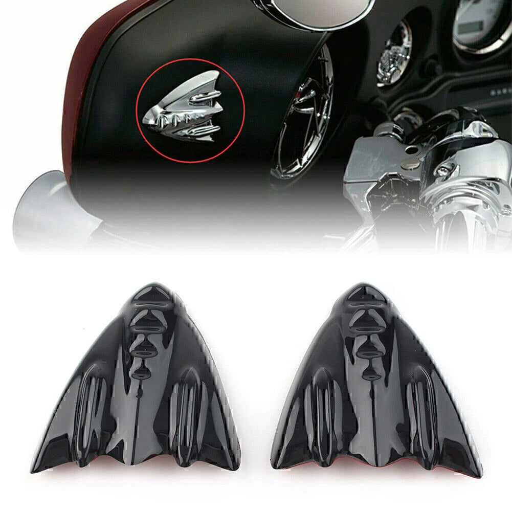 Motor Inner Fairing Mirror Block Off Cover Plates for Harley FLH (2006–2013)