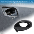 Front Left Headlight Washer Nozzle Cover for BMW M3 (2008–2013) Unpainted Black