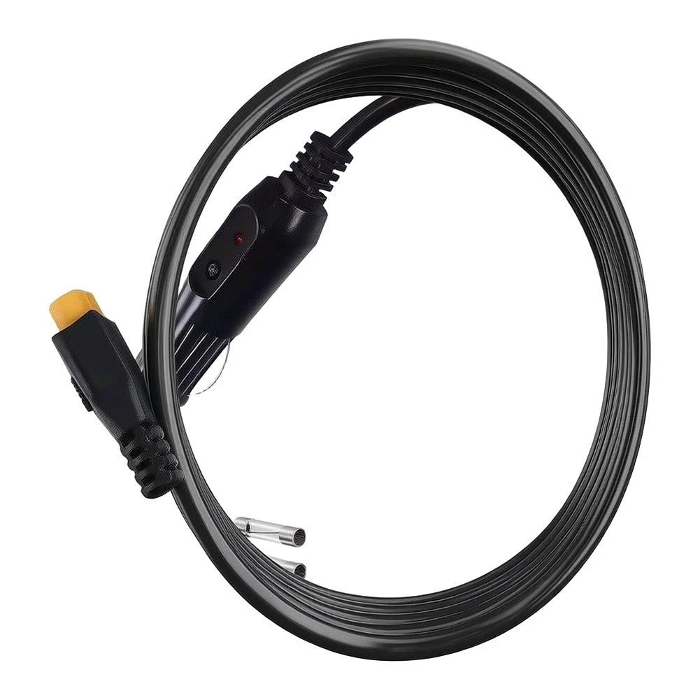 2m 18AWG XT60 Female to Car Socket Cable for Portable Power Stations