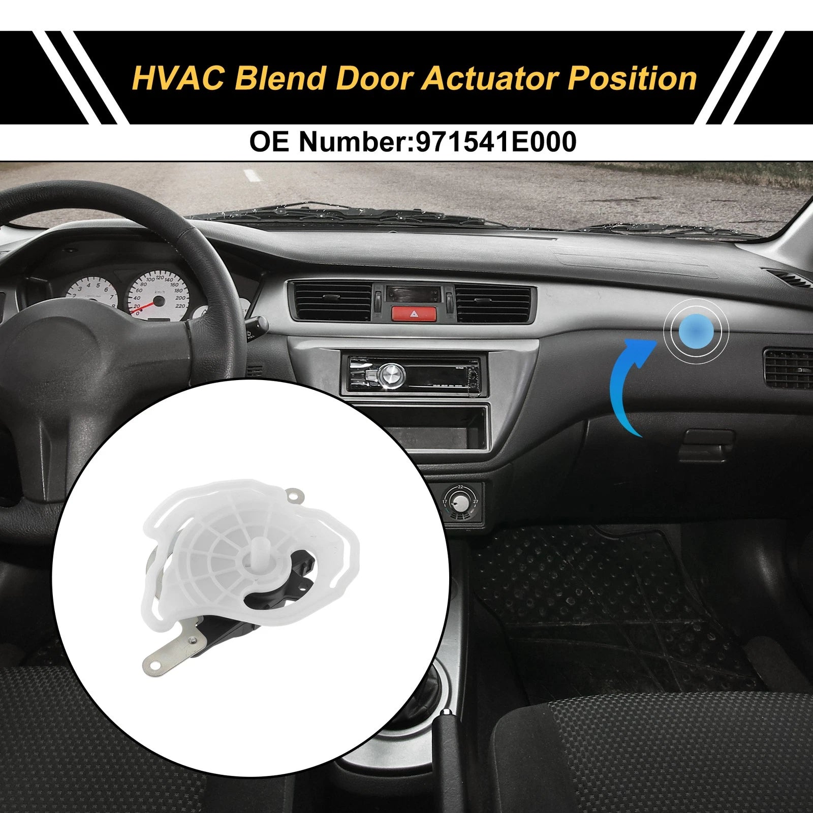 HVAC Heater Blend Door Actuator for Hyundai Accent (2005–2010)