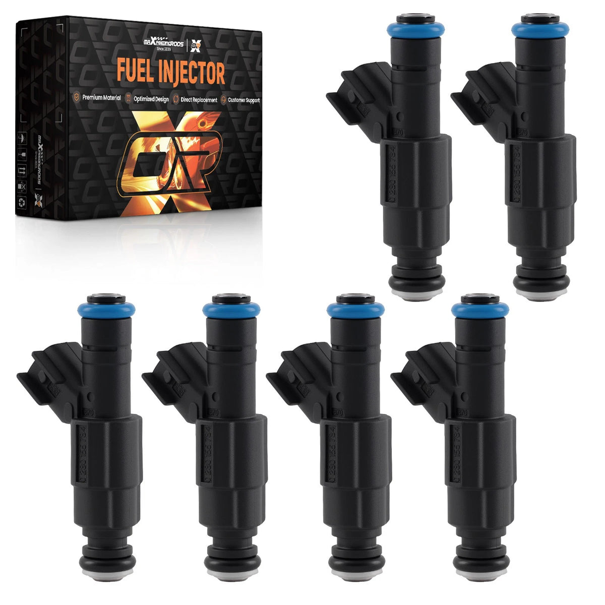 Set of 6 Fuel Injector Assemblies for Dodge Ram Van 5.2L (2000–2003) 217-2925