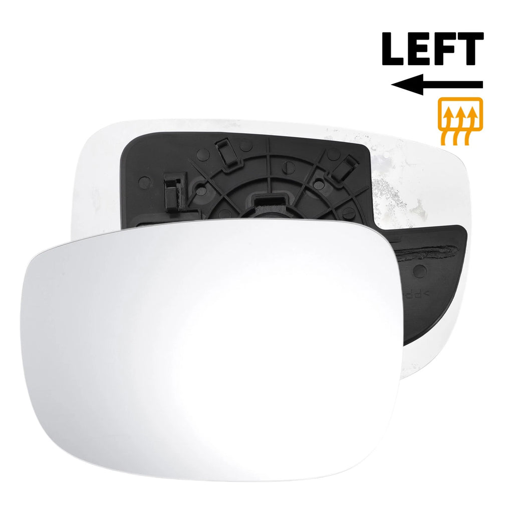 Left Side Heated White Mirror Glass for Mazda CX-3 (2015–2020)