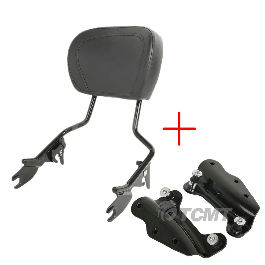 Sissy Bar Backrest with 4 Point Docking Hardware for Harley Road King (2009–2013)