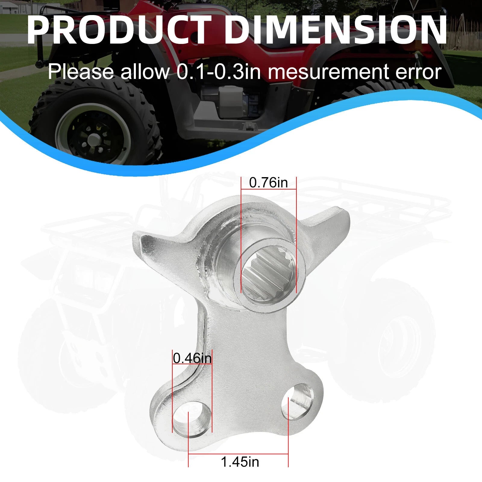 Steering Stem Pitman Arm for Yamaha Raptor 700 700R (2006–2012) / YFZ450 (2004–2013)