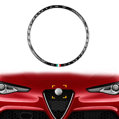 Front Emblem Badge Logo Ring Trim for Alfa Romeo Giulia (2017–2023)