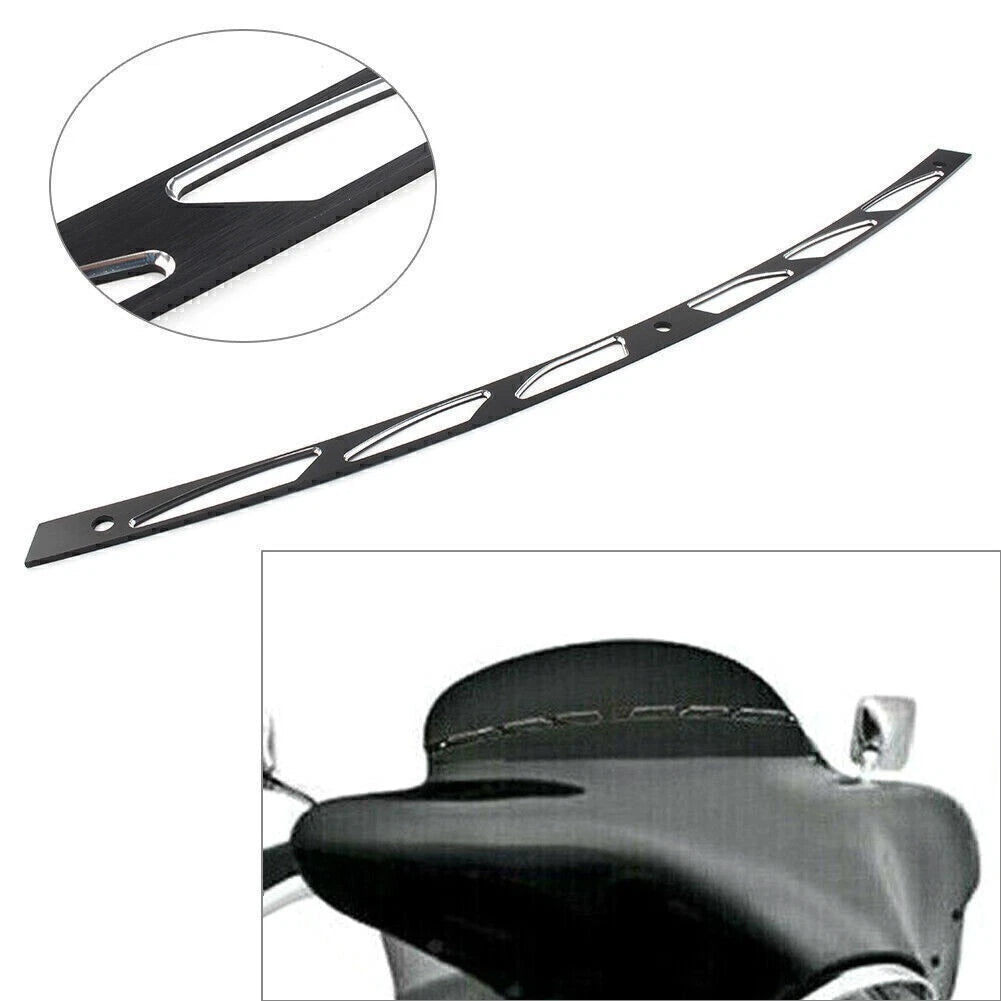 Windshield Trim for Harley Electra Glide FLHT FLHTC FLHX (1996–2013) Black