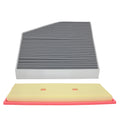 2X Engine & Cabin Air Filter Combo for Mercedes-Benz GLE350 (2016–2018)