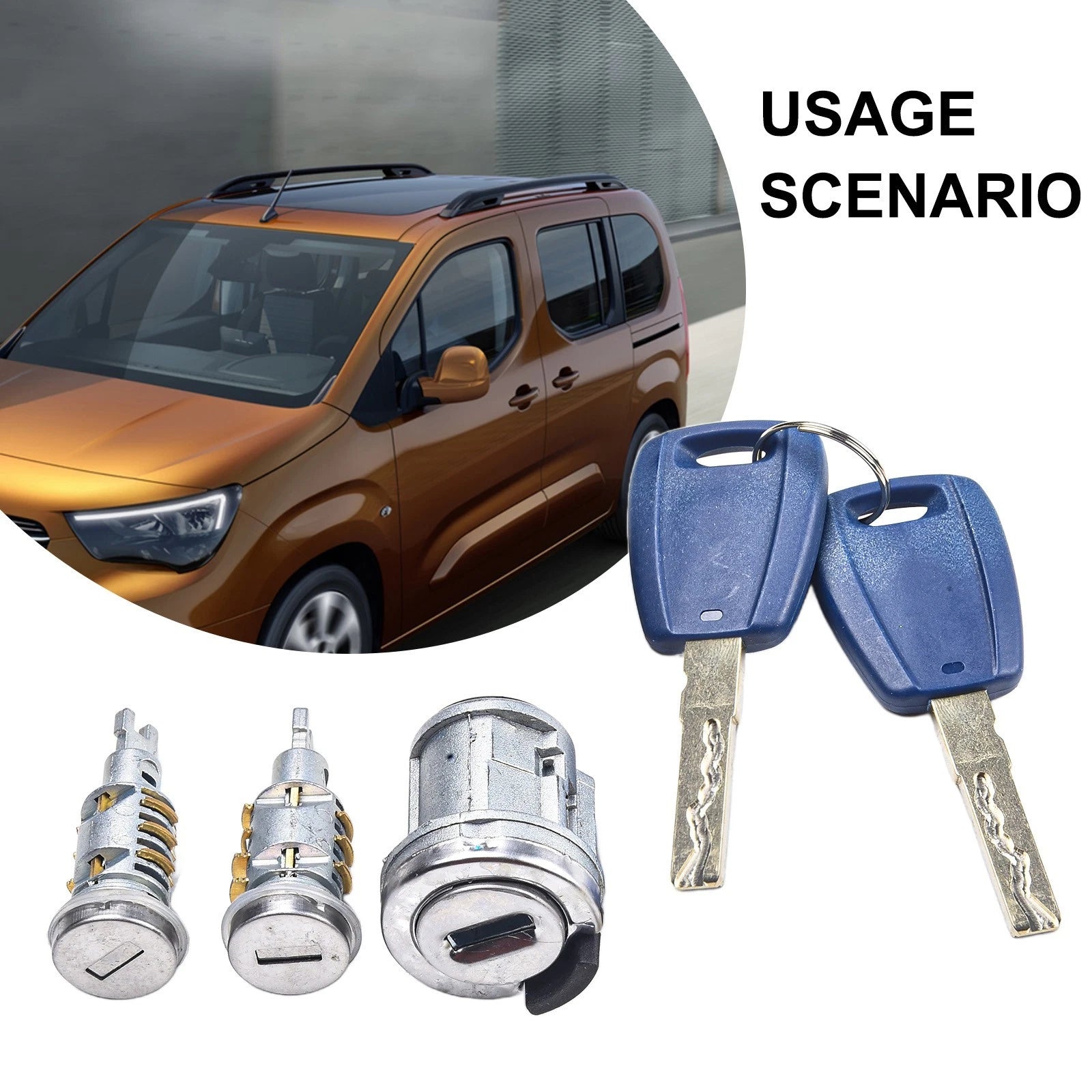 Ignition Lock Set for Fiat Vauxhall