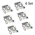 Set of 6 Carburetor Repair Kits for Briggs & Stratton 394989, 243431, 243432, 243434, 243436