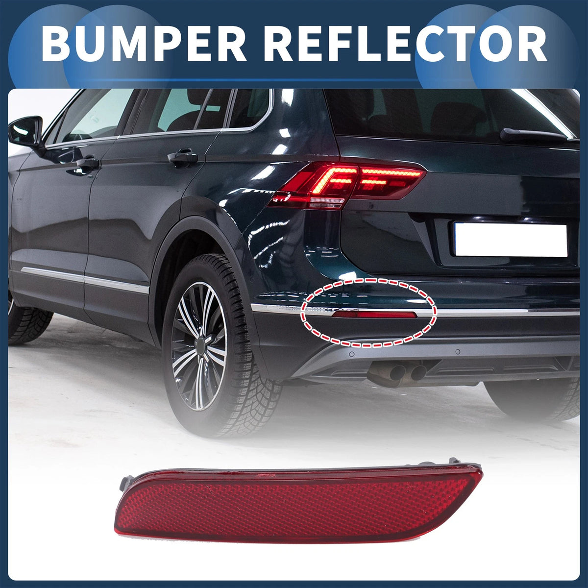Bumper Reflector No. 8192006060 for Toyota Camry (2019–2024) Rear Left