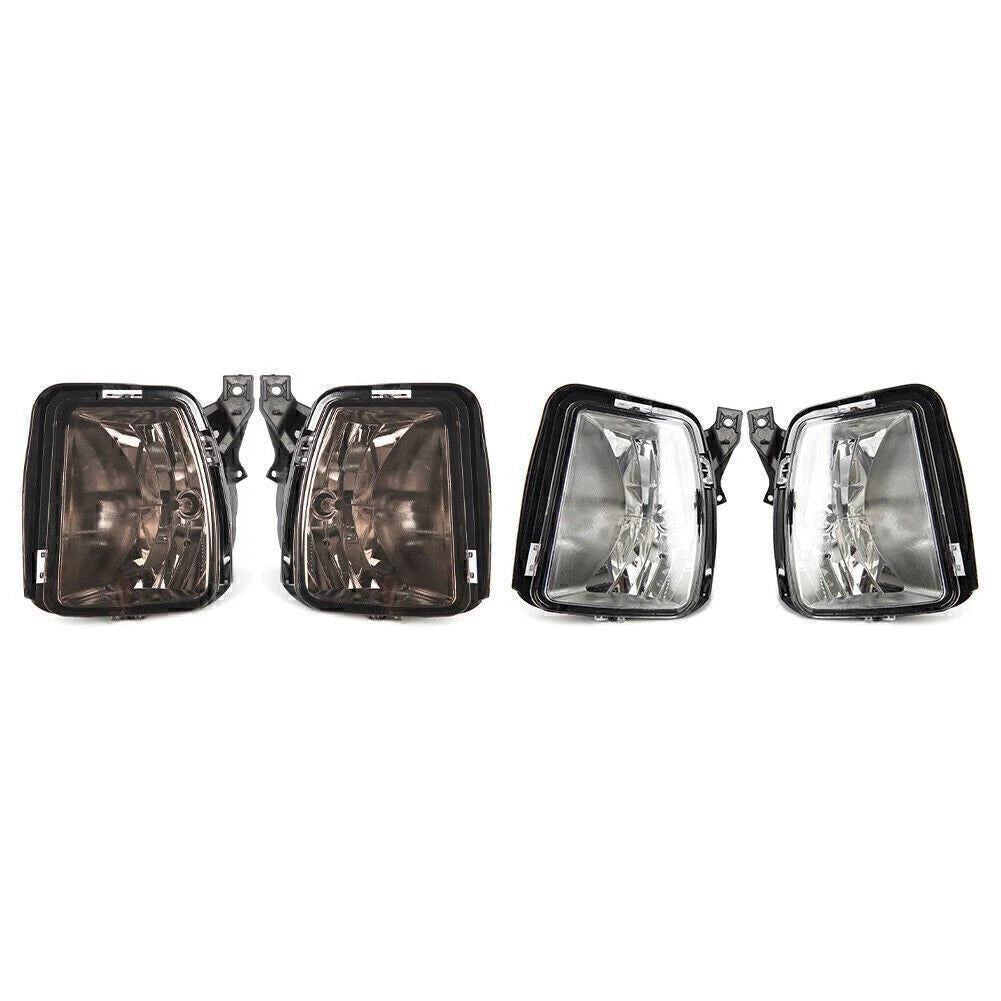 Clear/Black Front Fog Light Lamps LH+RH for Dodge RAM 1500 (2013–2017)