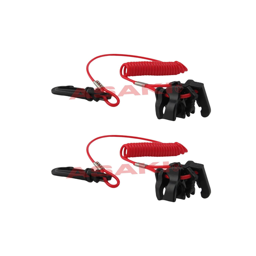 2X Kill Stop Switch Safety Tether Lanyard for Universal Outboard (256-05193-00)