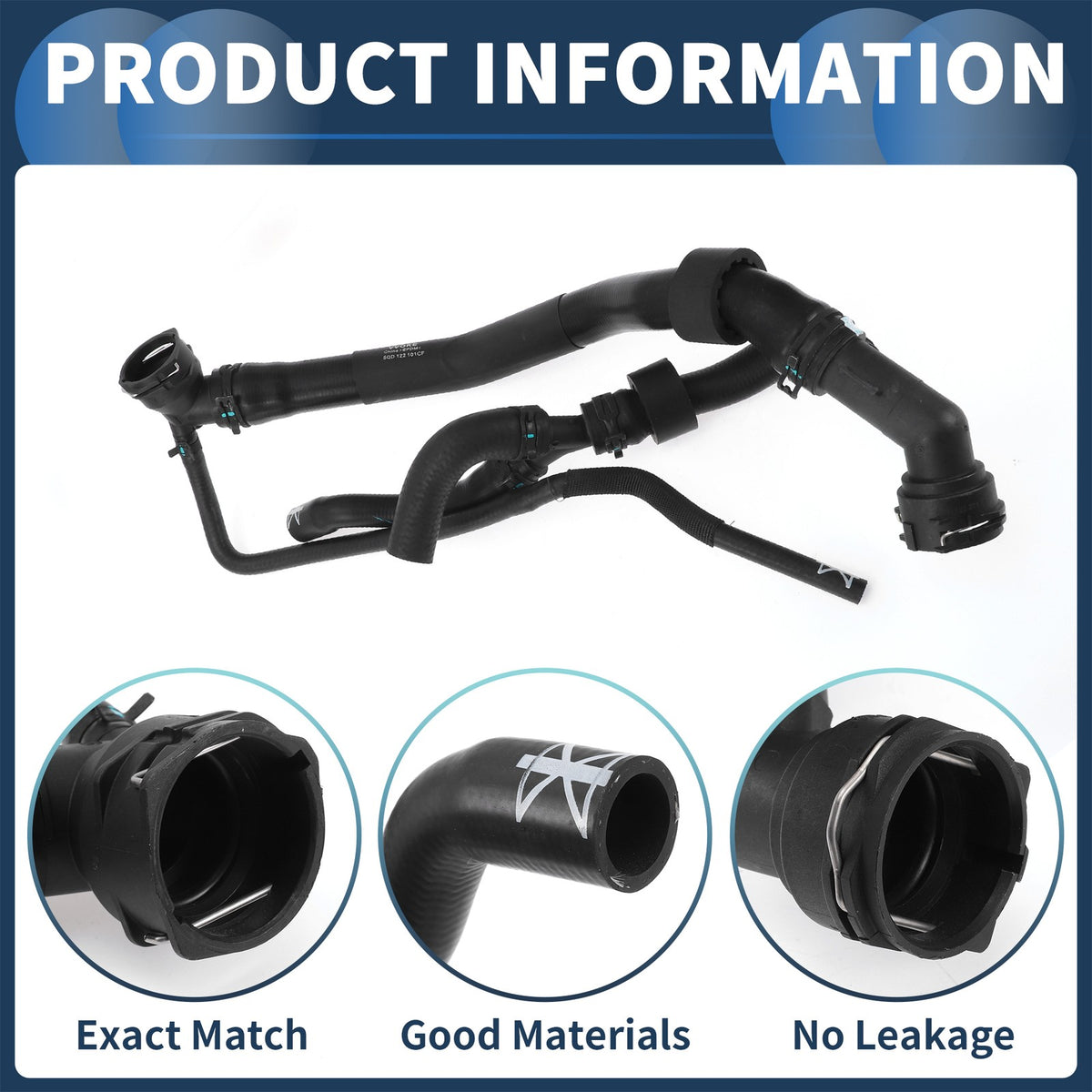 Radiator Hose Replacement for Volkswagen Golf SportWagen (2015–2019)