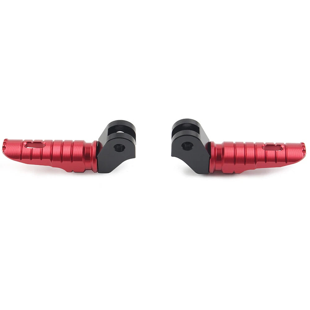 Pair CNC Front Foot Pegs for Triumph T100 T120 (2016–2022) Red