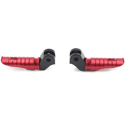 Pair CNC Front Foot Pegs for Triumph T100 T120 (2016–2022) Red