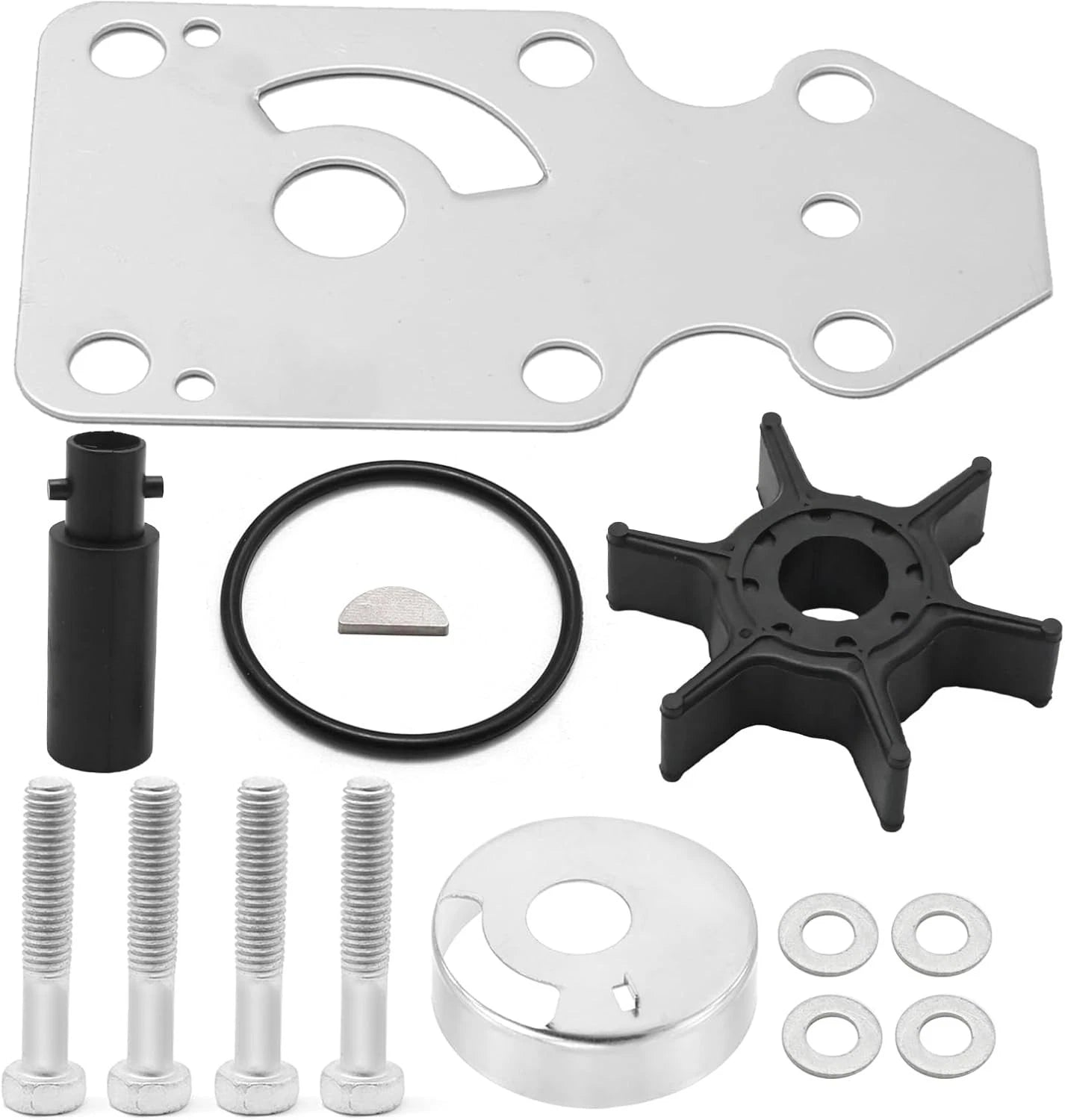 Water Pump Service Kit 68T-W0078-01 for Yamaha F6 F8 F9.9 HP (4-S)