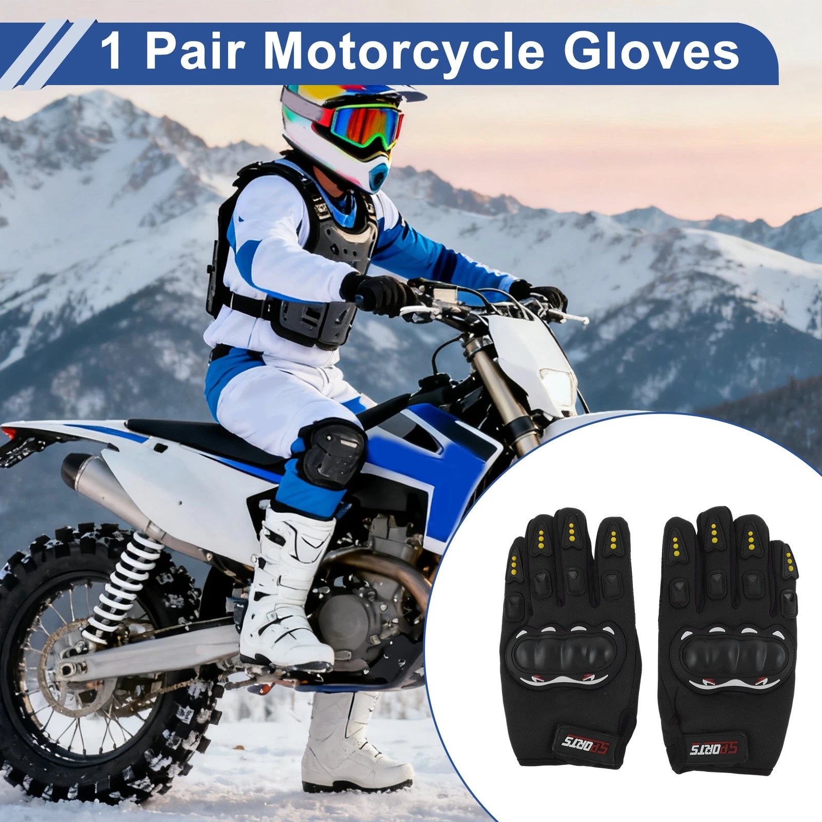 Cycling Finger Gloves for Mountain Biking Front Protection for Black (2010–2020)
