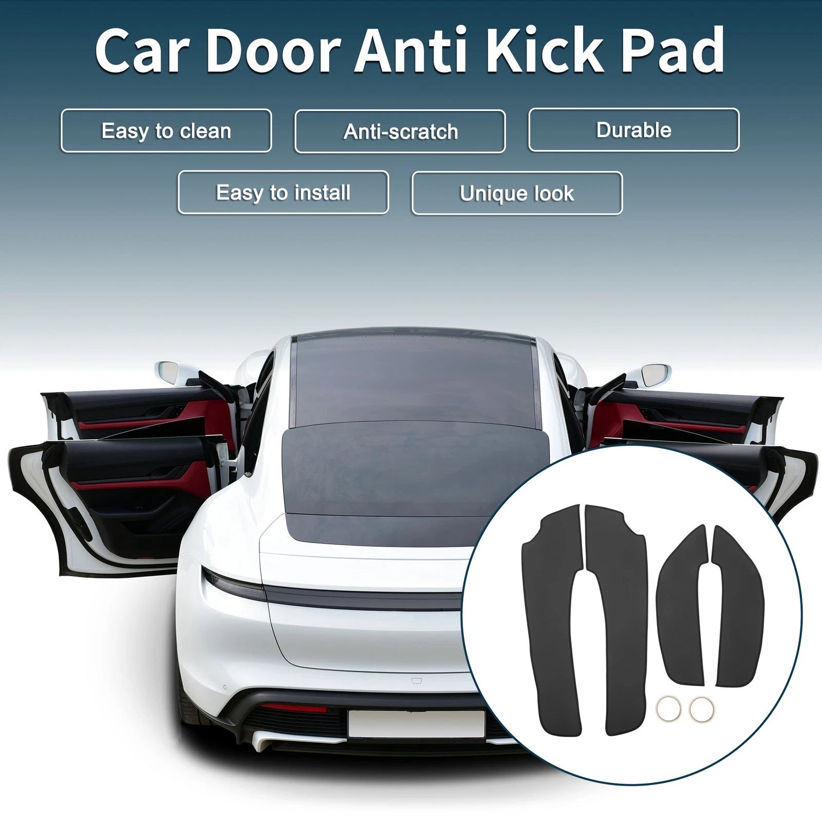 Car Door Anti Kick Pad Sticker Protector for Hyundai Sonata (2011–2014)