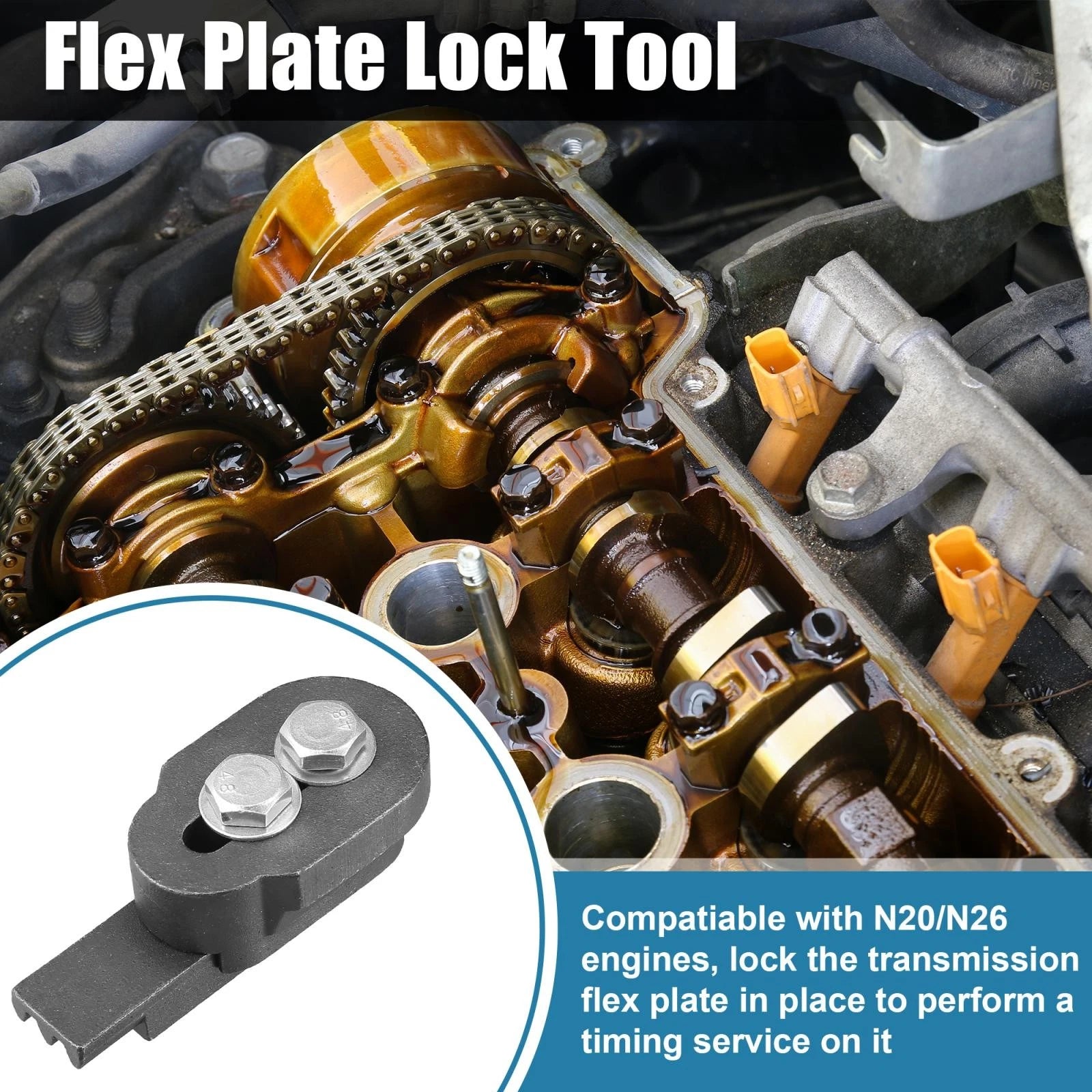 Flywheel Holder Set for BMW N20 N26 Engines Flex Plate Lock (2000–2012)